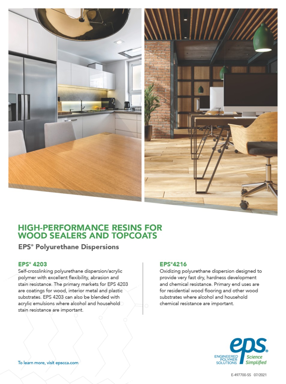 EPS Polyurethane Dispersions